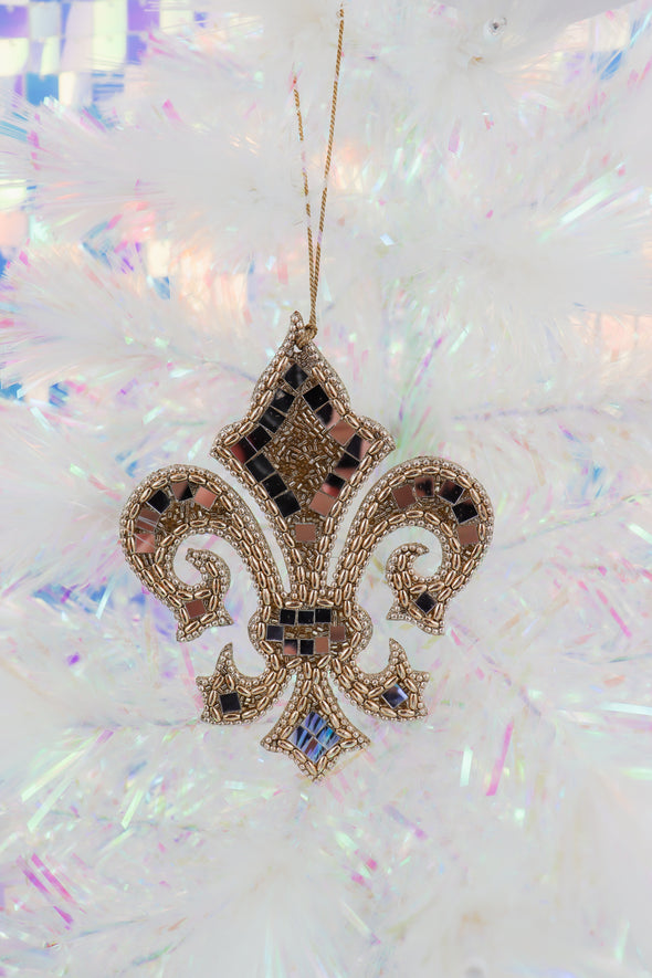 Gold Jewel Fleur De Lis Ornament In 4 Options