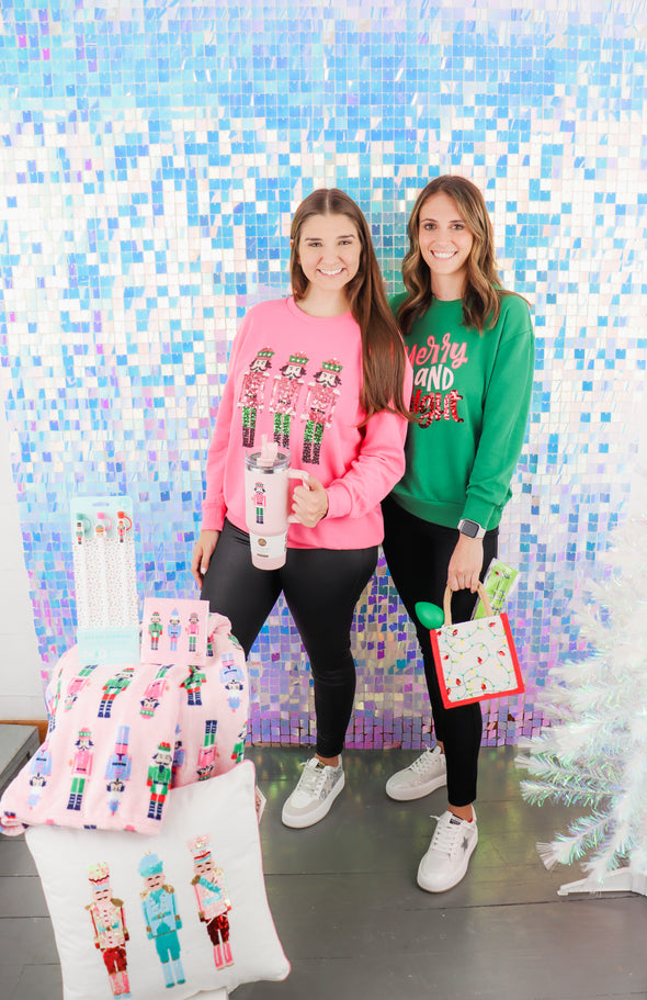 Merry & Bright Sequin Sweatshirt (XS-XL)