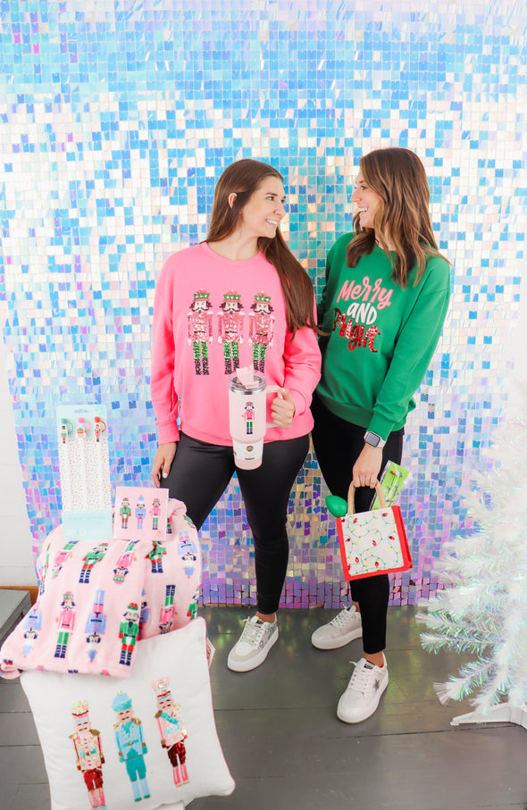 Merry & Bright Sequin Sweatshirt (XS-XL)