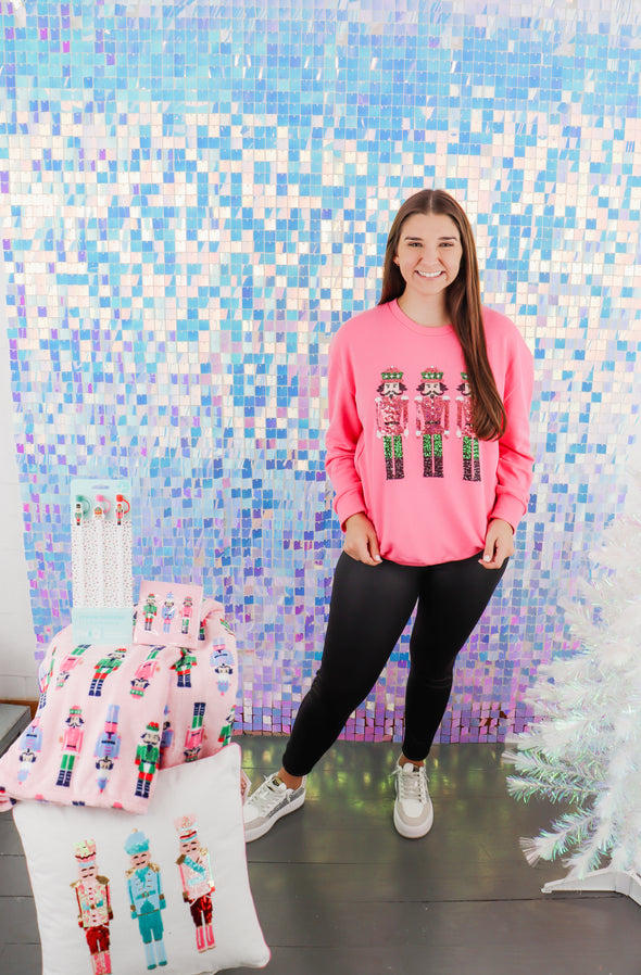 Nutcracker March Sequin Sweatshirt (XS-XL)