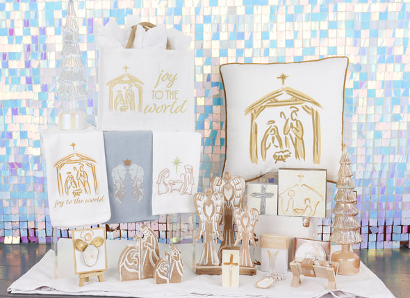 Feathered Wood Angels In 3 Sizes