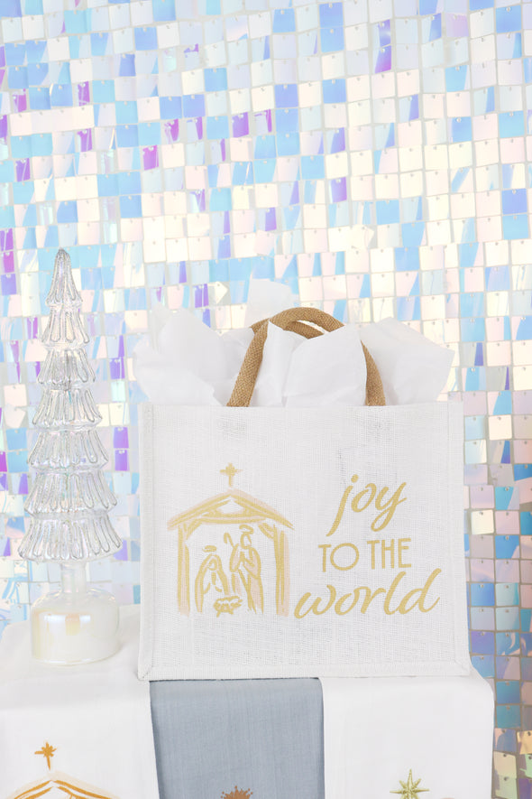 Medium Christmas Gift Tote In 3 Options (12x10x8)
