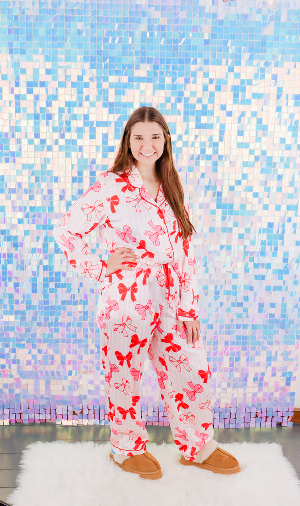 Charlotte More The Merrier Satin Pajama Set (XS-2XL)