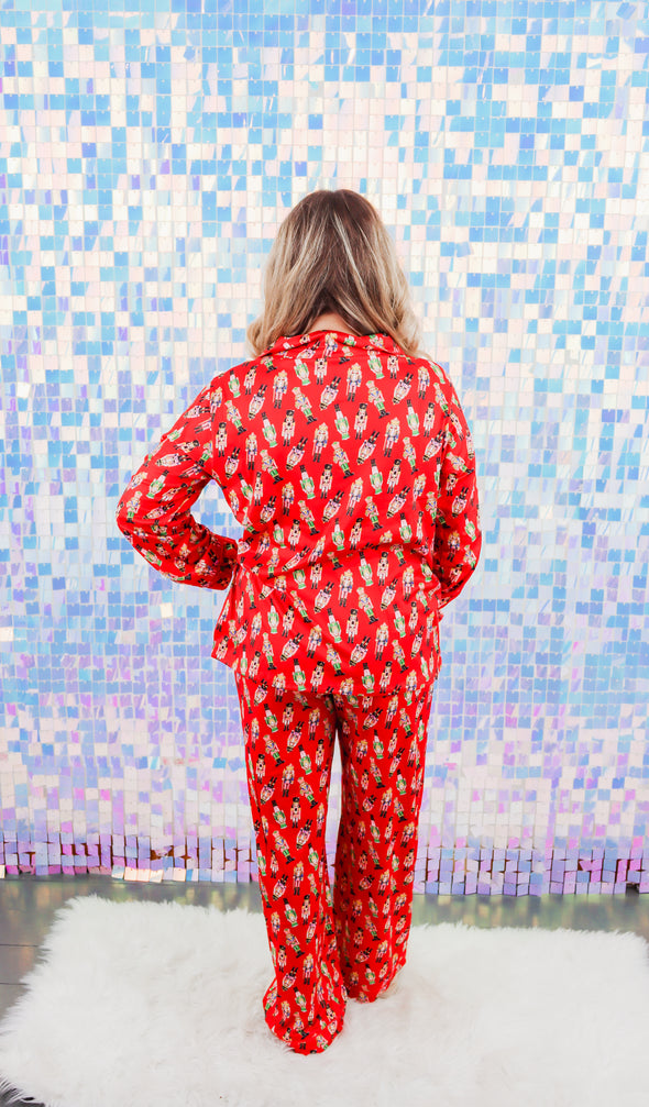 Adult Red Nutcracker Pajama Set (S-XXL)