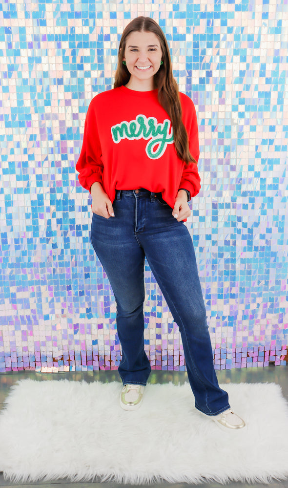 Millie Merry Red Sweatshirt (XS-2XL)