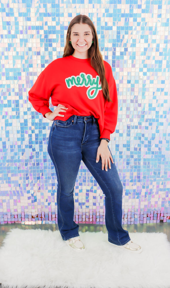 Millie Merry Red Sweatshirt (XS-2XL)