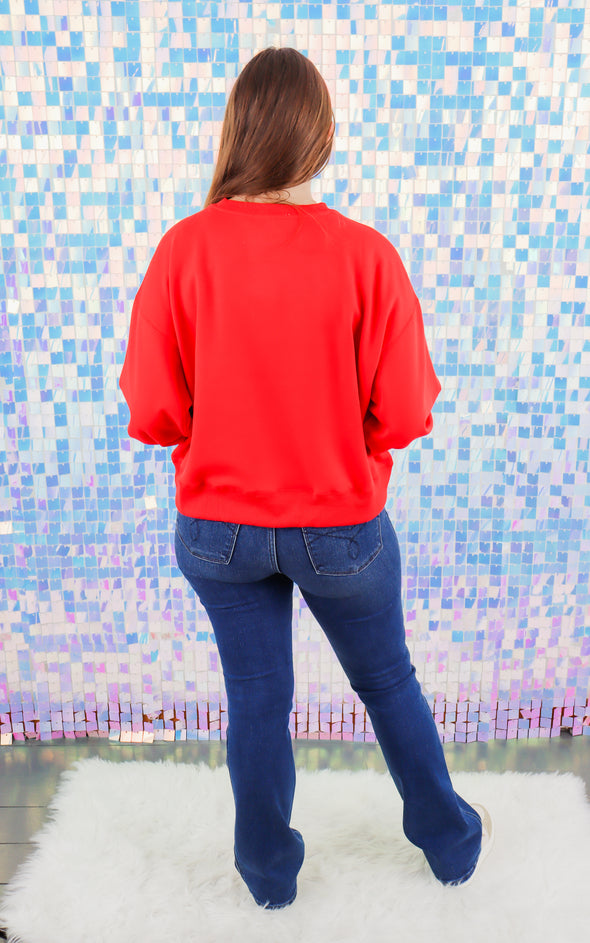 Millie Merry Red Sweatshirt (XS-2XL)