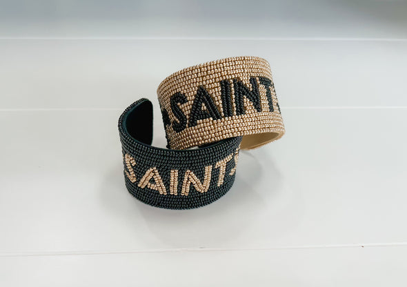Beaded Saints Cuff Bracelet in 2 Colors