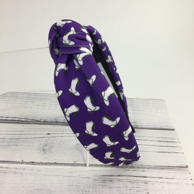 Mardi Gras Marching Boot Knot Headband