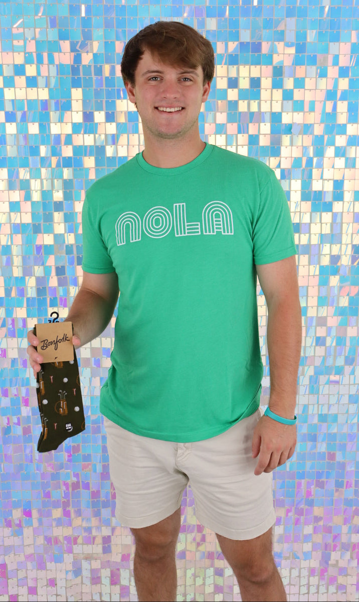 Mono Nola Green And White Unisex Tee (S-XXL) – NOLA BOO