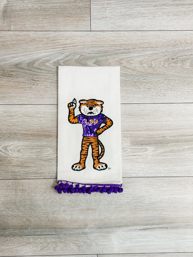 LSU Mike The Tiger Tea Towel