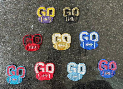 Go Game Day Pins in 9 Colors