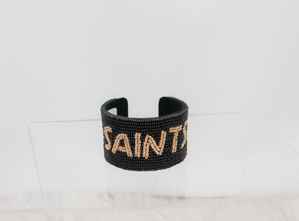 Beaded Saints Cuff Bracelet in 2 Colors
