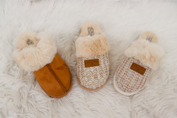 Cozy Felt Slippers In 3 Colors