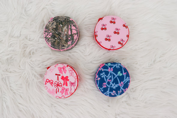 Circular Pill Travel Case In 4 Options