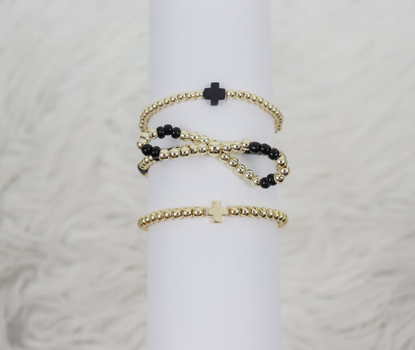 The Kyla Gold Beaded Bracelets in 4 Options