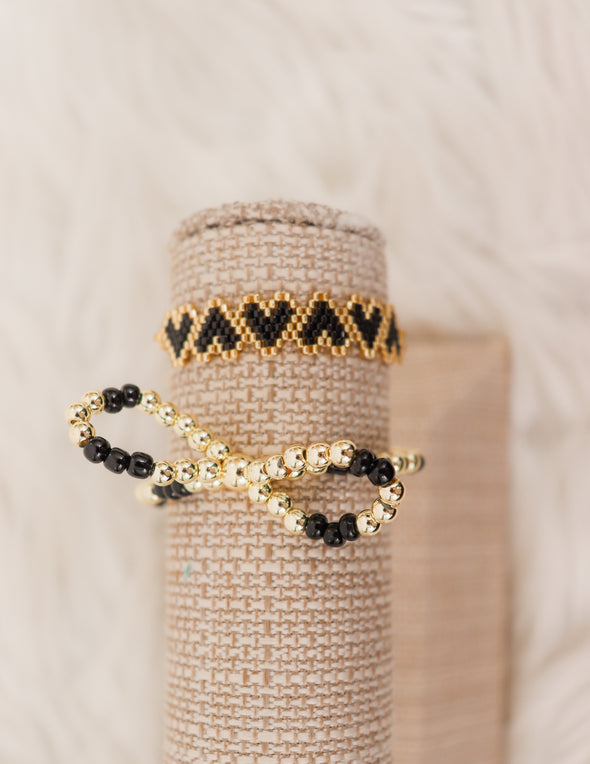 The Clara Bow Beaded Bracelets In 4 Options