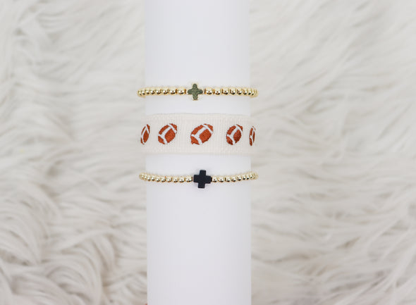 Football Tassel Bracelet
