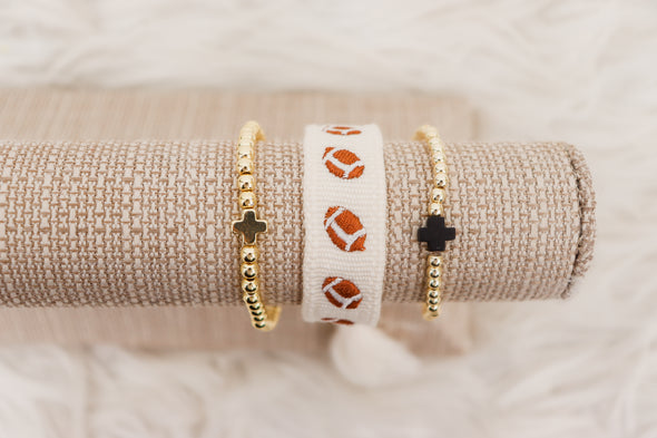 Football Tassel Bracelet