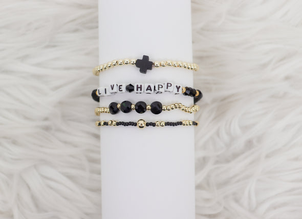 The Kyla Gold Beaded Bracelets in 4 Options