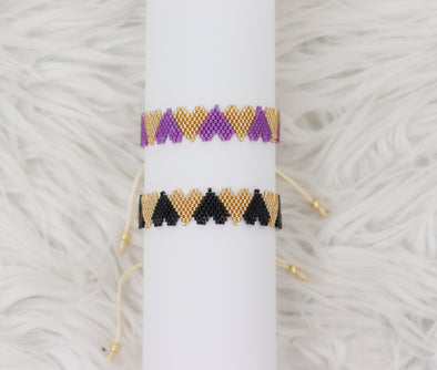 Claire Beaded Heart Bracelet in 2 Colors