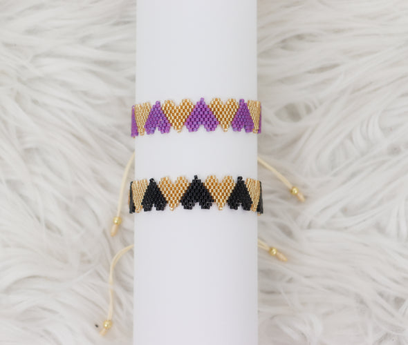 Claire Beaded Heart Bracelet in 2 Colors