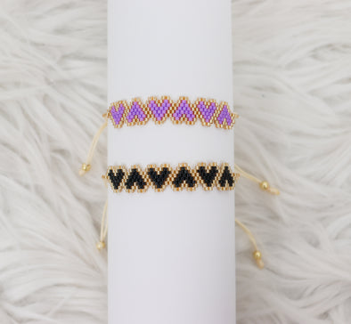 The Addi Hearts Beaded Bracelet in 2 Colors