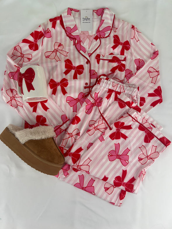 Charlotte More The Merrier Satin Pajama Set (XS-2XL)