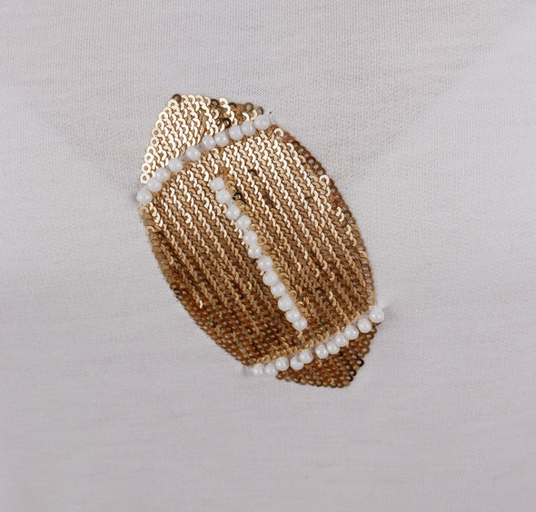 Tina Sequin Footballs Top (XS-2X)