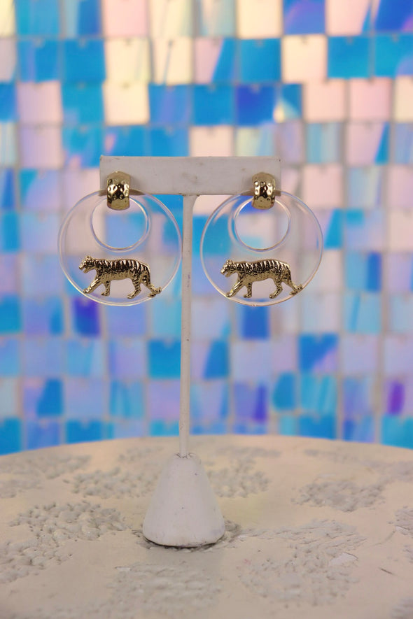 Easy Tiger Hoop Earrings