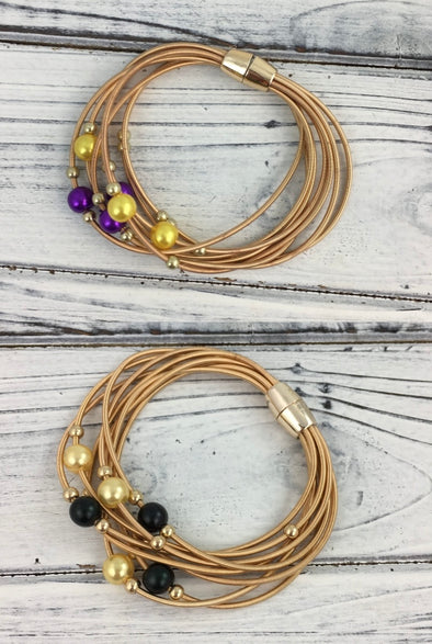 Gameday Guitar String Magnetic Bracelet in 2 Colors