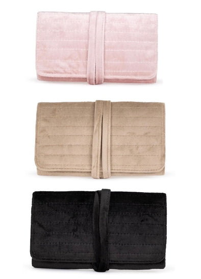 Emily Roll Up Jewelry Case in 3 Colors