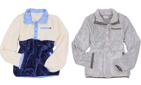 Cozy Pullover In Navy Or Grey