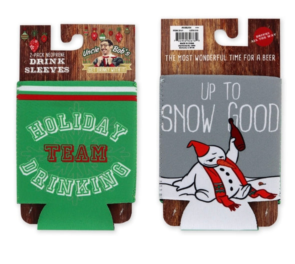 Uncle Bob's Neoprene Drink Sleeves (2 Pack) In 4 Options