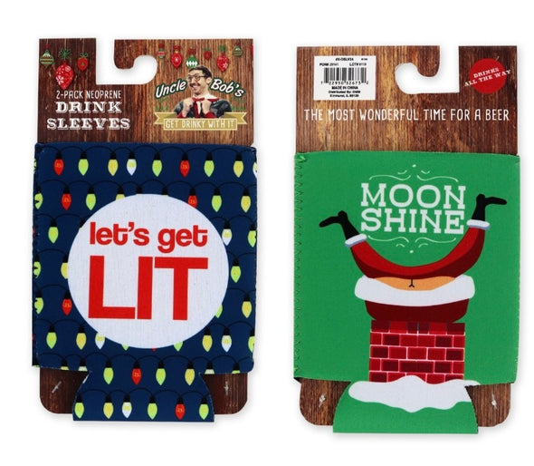 Uncle Bob's Neoprene Drink Sleeves (2 Pack) In 4 Options