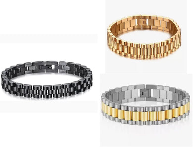 Time Stainless Steel Watch Band Bracelets