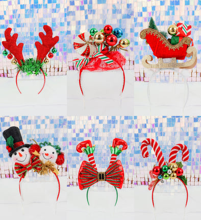 Festive Christmas Headbands In 6 Options