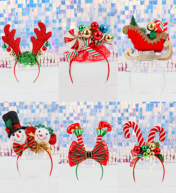 Festive Christmas Headbands In 6 Options
