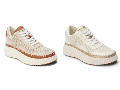 Go To Woven Platform Sneaker In Tan Or Natural