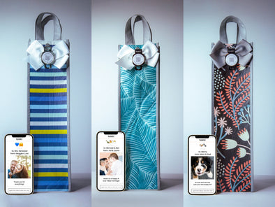 Tokki QR Card And Bottle Gift Bag in 3 Options