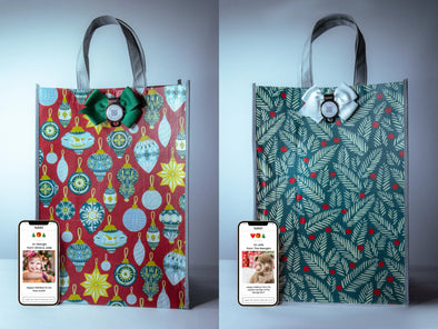 Tokki CHRISTMAS QR Card And Large Gift Bag In 2 Options