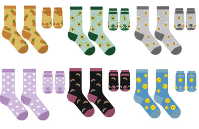 Pet And Owner Sock Sets in 6 Options