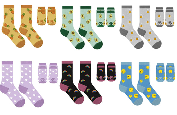 Pet And Owner Sock Sets in 6 Options