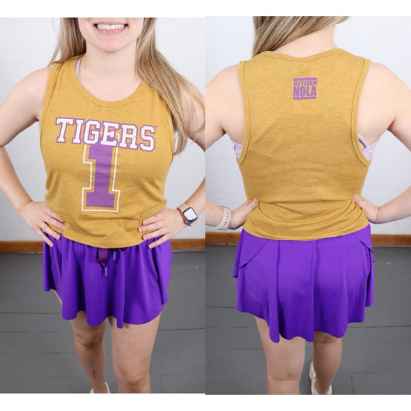 Tigers Number 1 Cropped Tank