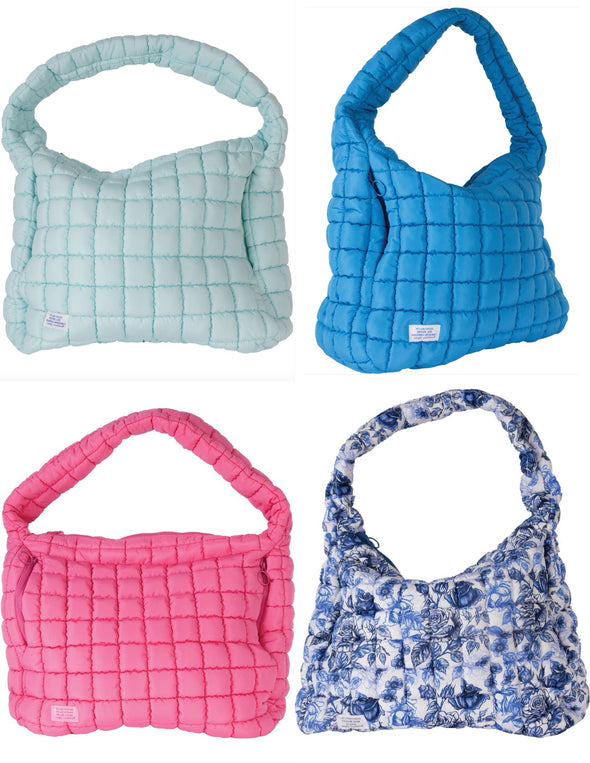 Quilted Carryall Bag In 4 Colors