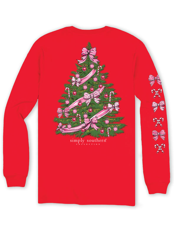 Youth Long Sleeve Christmas Tree Shirt