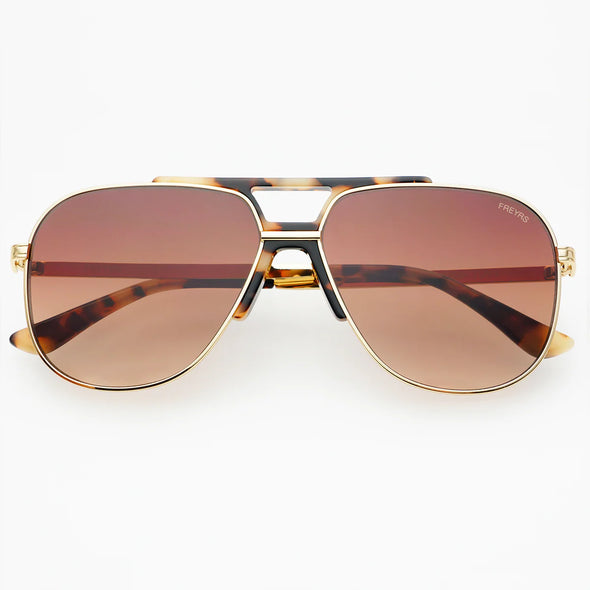 Logan Tortoise Sunglasses In Sunrise Or Brown