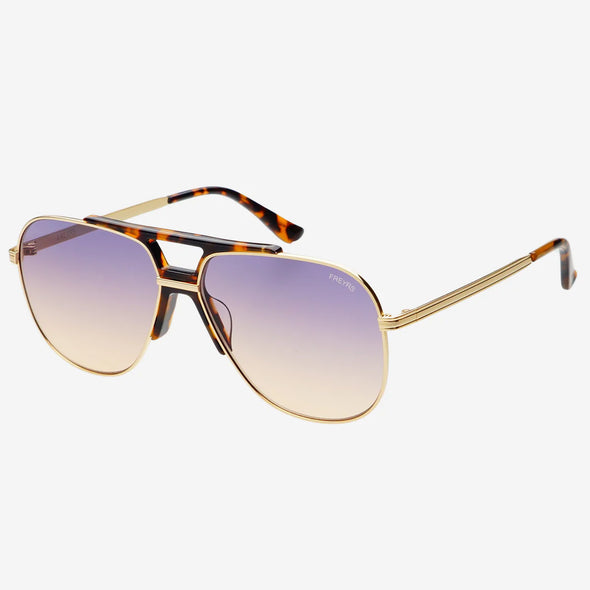 Logan Tortoise Sunglasses In Sunrise Or Brown