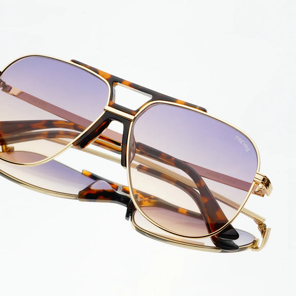 Logan Tortoise Sunglasses In Sunrise Or Brown