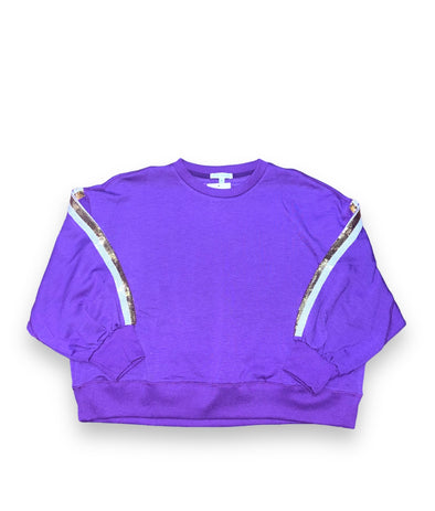 Millie Purple LA Stripes Sweatshirt